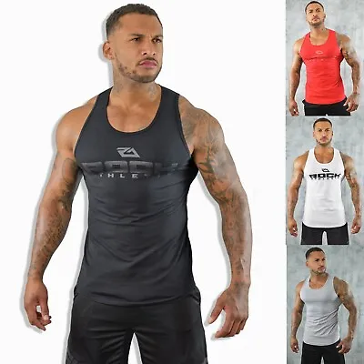 ROCK ATHLETIC Gym Vest T-Shirt | UK Bodybuilding Top | Gym Clothing Vest  • £13.95