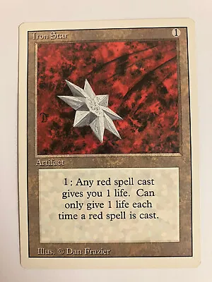 Magic The Gathering Card Game Revised Edition Artifact Card Iron Star • £2.99
