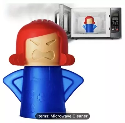 Microwave Cleaner Angry Mamma Oven Cleaner Kitchen Steam Cleaning Gadget Tool. • £4.50