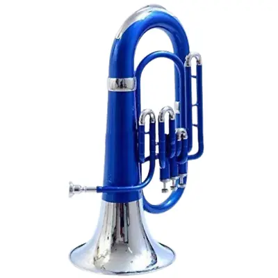 3 Valve Bb Brass Euphonium Blue Lacquered/Nickel Plated BY Zaima With Hard Case • $360