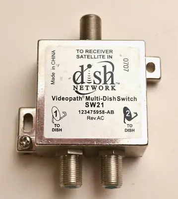 Dish Network Videopath 2-Port Multi-Dish Switch SW21 (Two Dish One Reciever) • $15