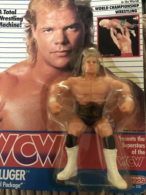 £37 • Buy Galoob WCW Wrestling Figure Lex Luger On Card 1990.            UK Shipping Only.
