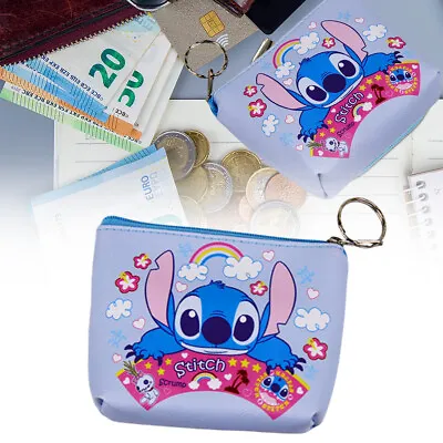 For Disney Lilo And Stitch Zipped Coin Purse Toy Game Childrens Girls Boys Gift • £3.79