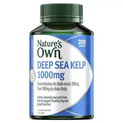 Nature's Own Deep Sea Kelp 1000mg With Iodine - 200 Tablets • $28.99