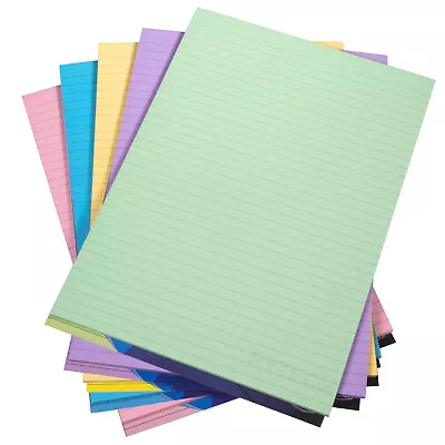 Visual Memory Aid A4 Colour 100 Page Paper Memo Notepad Refill Lined Writing Pad • £5.29