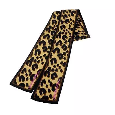 Authentic Louis Vuitton M72394 Leopard Pattern Scarf 120 X 8cm SIlk From Japan • £156.12