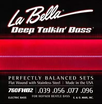 LaBella 760FHB2 Beatle Bass Flat Wound Strings 39-96 • $45.99