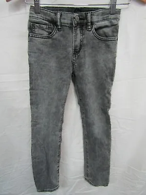Gap Kids Gray Stonewash Adjustable Waistband Stretch Skinny Jeans Size 7 • $12.99