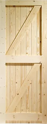 £149.95 • Buy External Pine Framed Ledged & Braced Door / Gate