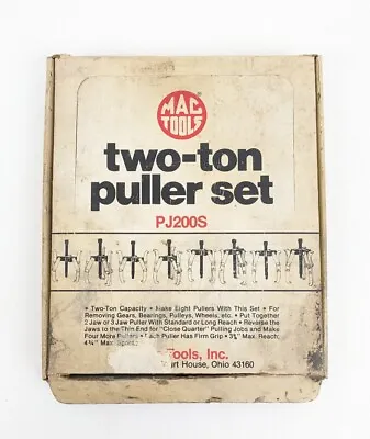 Mac Tools PJ200S Two 2-Ton Puller Set Jaw Kit ~ Missing Piece ~ PARTS REPAIR • $29.95