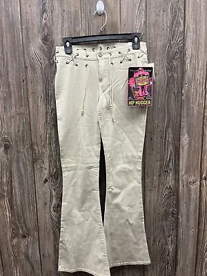 VINTAGE Mudd 90s/Y2K Hip Hugger Beige Pants Jeans RARE NWT Size 3 • $59.99