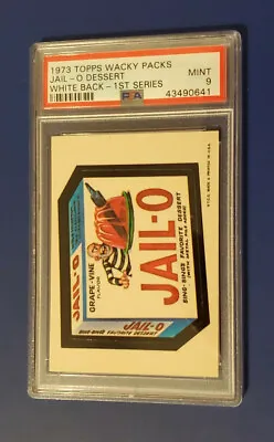 73 Wacky Packages Series 1 Wb  Jail-o   Psa 9     @@  Mint @@ • $239.95