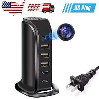 HD 1080P WiFi Mini Camera Multi Port USB Charger Motion Detection Security Cam • $42.31