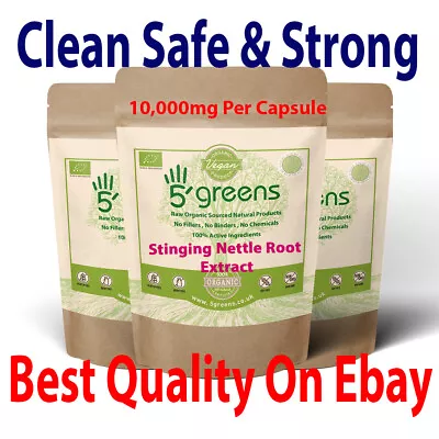 £1.99 • Buy Stinging Nettle Root Extract Capsules 12,000mg , Genuine Strong Vegan Natural