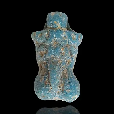 Egyptian Faience Amulet Erotic Figure 1st BC/AD Relic Exquisite Charm Gift • £119