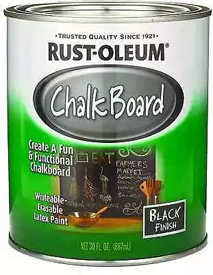 Rust-Oleum Specialty Paint 206540 Chalkboard Brush-On Black 30 Fl Oz (4 PACK) • $89.99