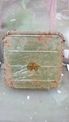 WW2 WWII Army Soviet Star Russian Box Maxim USSR Storage Crate Tin Can Container • $29