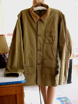 Vtg. Polo Ralph Lauren Fishing/hunting/shooting Khaki Jacket -l • $89