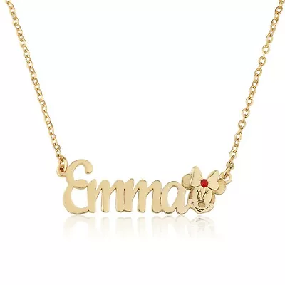 Personalized Minnie Mouse Name Necklace For Girl Customize Charm With Birthstone • $32.90