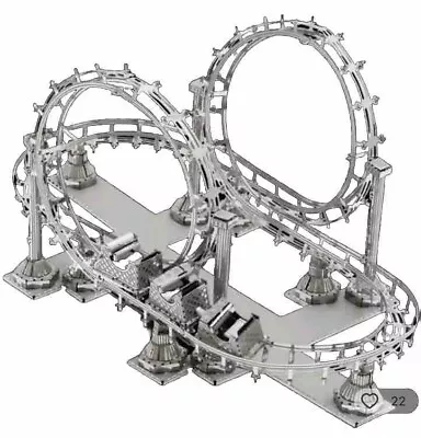 3D Metal Roller Coaster Puzzle Kit For Adults UK Seller • £0.99