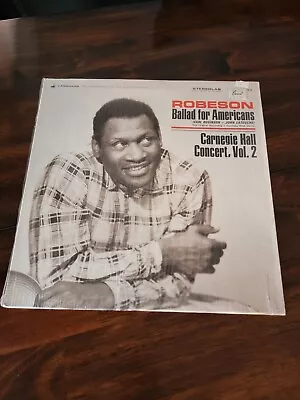 Paul Robeson - Ballad For Americans Carnegie Hall Concert Vol.2 LP NM In Shrink  • $11