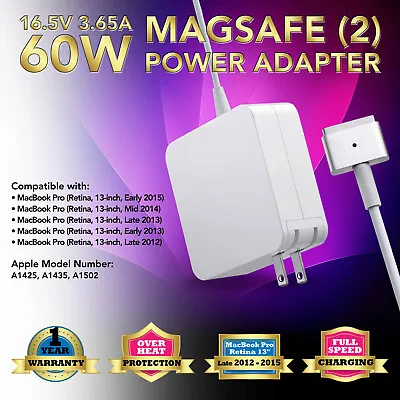 60W Power Adapter Charger For Apple MacBook Pro 13  Retina Screen 2013 2014 2015 • $14.95