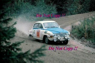 £4 • Buy Simo Lampinen & Klaus Sohlberg Saab 96 V4 1000 Lakes Rally 1972 Photograph