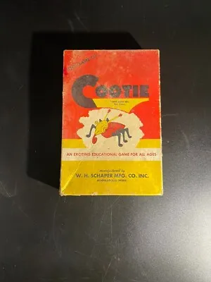 Vintage 1949 The Game Of Cootie By Schaper Original Box (Incomplete)  • $20