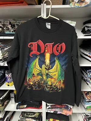 Vintage 2002 Dio Killing The Dragon Double Sided Long Sleeve T Shirt Heavy Metal • $150