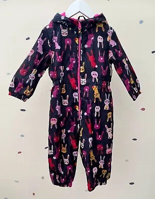 TU Bunny Print Puddle Suit  All In One Size 1.5 - 2 Years / 86 - 92 Cm • £8