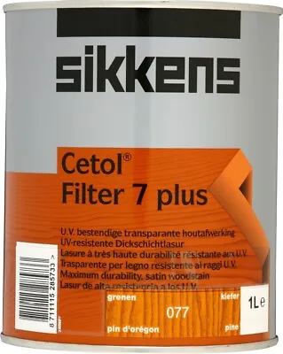 £38.32 • Buy Sikkens Cetol Filter 7 Plus -1 Litre - Various Colours