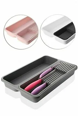 £9.44 • Buy FOLY,s Dual Drawer Store Knife Cutlery Organiser, Assorted Colors, 39.5x27X5.4cm