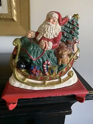 Midwest Of Canon Falls Santa’s Sleigh  Double Stocking Holder Christmas Holiday • $28