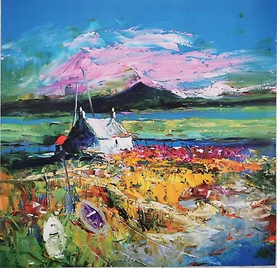 Jolomo John Lowrie Morrison Art Print An Evening Gloaming South Uist Scotland • £12