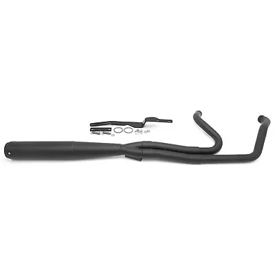 2 Into 1 Full Length Black Exhaust Pipe For Harley M8 Road Glide King Touring 17 • $449.98