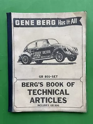 Gene Berg VW Books GN 800 GB 801-Set / Instructions Technical Articles • $99.99