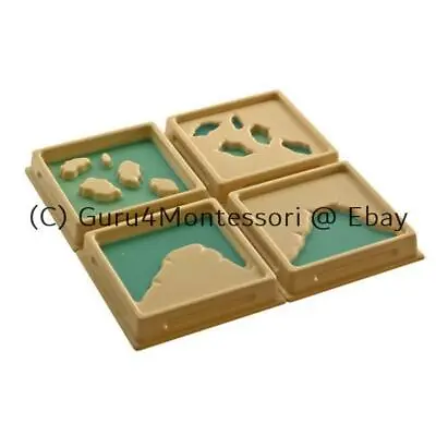 NEW Montessori Geography Material- 2nd Set Of Land And Water Form Trays • $27.99