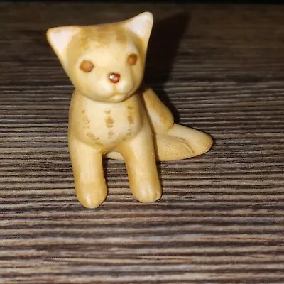 Vintage  Bone China Porcelain Orange Tabby Cat Figurine Miniature • $9.99