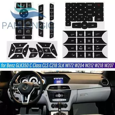 Fits Mercedes Benz Car Repair Button Door Steering A/C Window Radio Sticker Set • $9.49