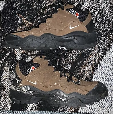 Vintage Y2K Nike ACG Hiking Trail Boots Brown Suede Mens 7.5 / Womens 9 READ! • $59.75