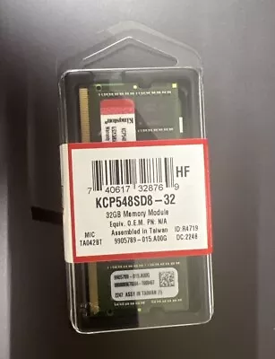 32GB RAM DDR4 Kingston KCP548SD8-32 Laptop Memory *BRAND NEW*  • $62.99