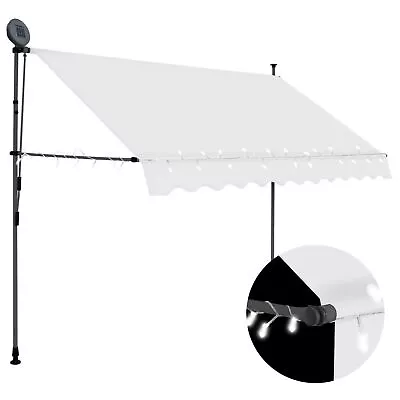 Gecheer Manual Retractable Awning With  Canopy Replacement Cover Awning T6D9 • $163.22