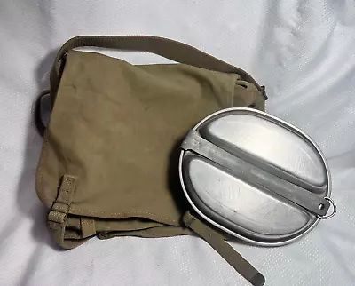 WW2 Era United States Marine Corps Boyt Canvas Bag Back Pack Aluminum Mess Kit • $129.95