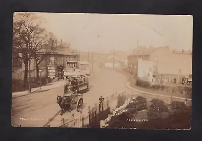 Manchester Eccles Peel Green Tram Terminus Salford Real Photo Postcard RPPC • £27.99