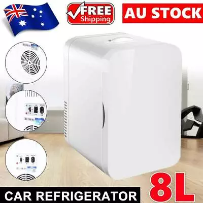 2 In1 8L Mini Fridge Home Car Drinks Beauty Freezer Cooler & WARMER Refrigerator • $59.95