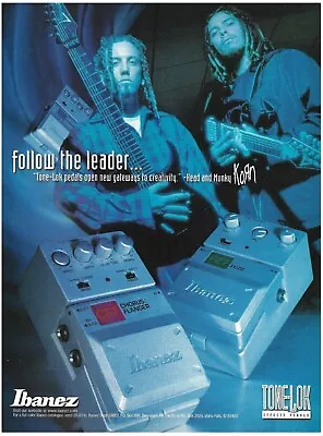 Korn Munky & Head Ibanez Tone-Lok Effects Pedal 2000 Advertisement Ad Print • $4