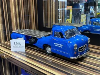 CMC Mercedes-Benz Renntransporter 1954-55[ 1/18 Diecast Blue] • $1199.99