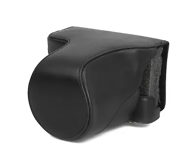 Camera Case For Panasonic Lumix DMC-GX8 Faux Leather Bag Black CC1189a • $54.40