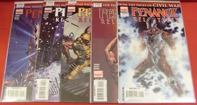 Penance Relentless 1-5 Marvel Comic Set Complete Civil War Jenkins 2007 Vf/nm • $5