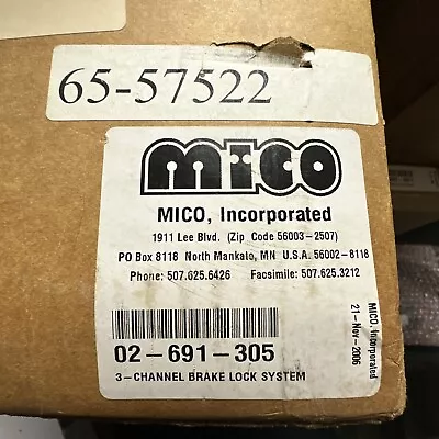 NEW 02-691-305 MICO 3-CHANNEL BRAKE LOCK SYSTEM (Vehicles Under 19000 Lb. GVW) • $1499